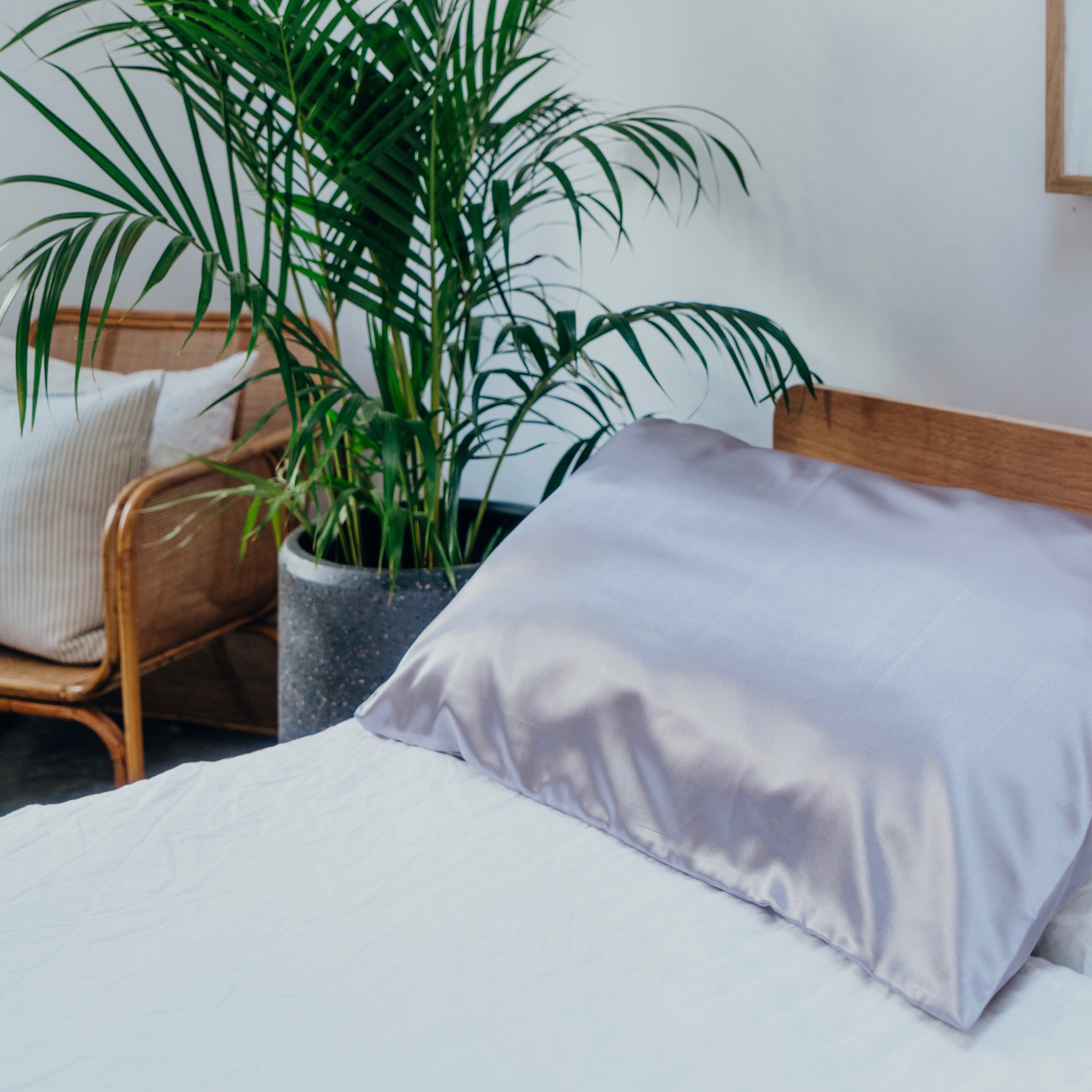 Silver Mulberry Silk Pillowcase (Two Pack)