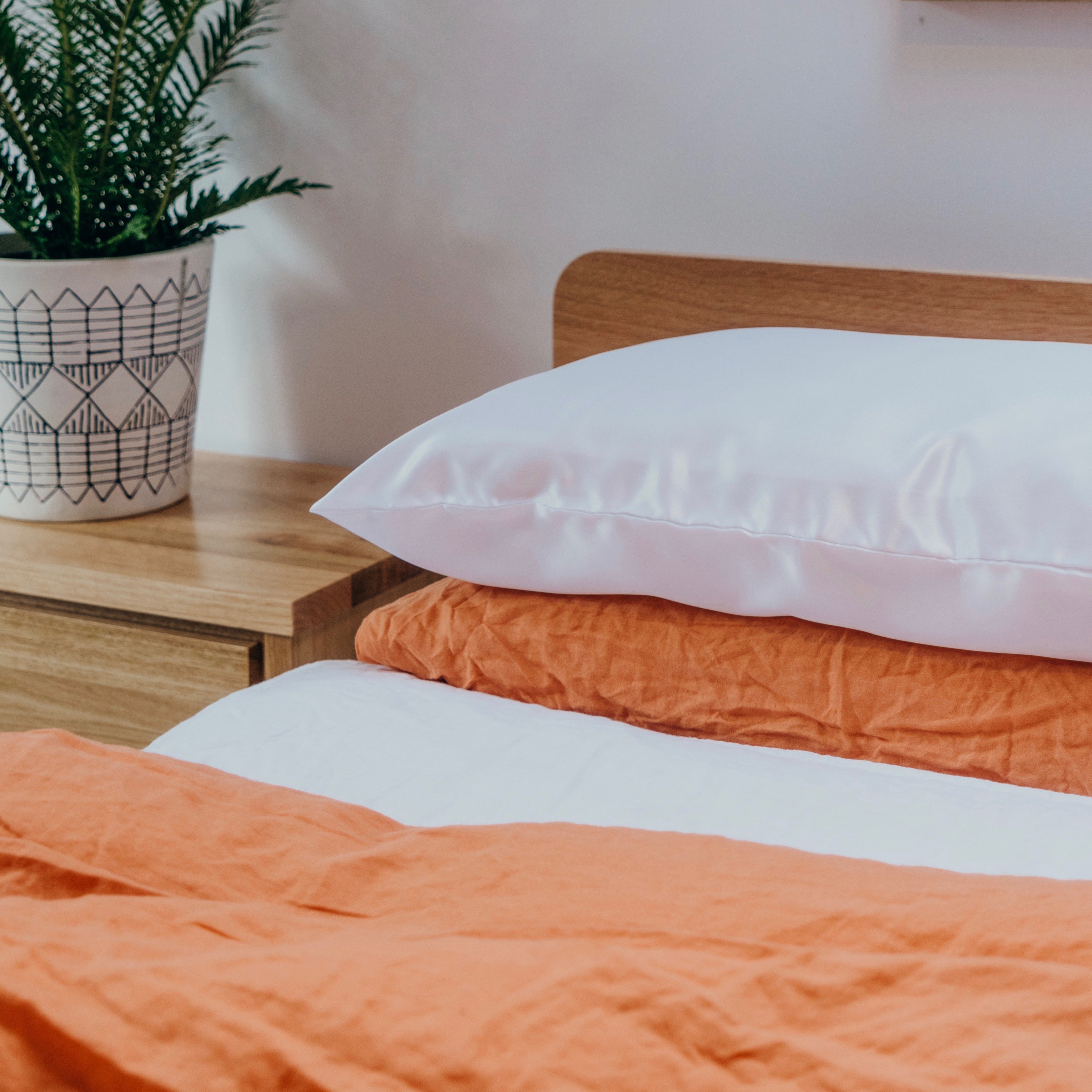 White Mulberry Silk Pillowcase (Twin Pack)